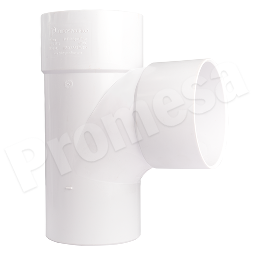 Tee, Desague, Color Blanco, 75 mm, 21.01.0075.1120